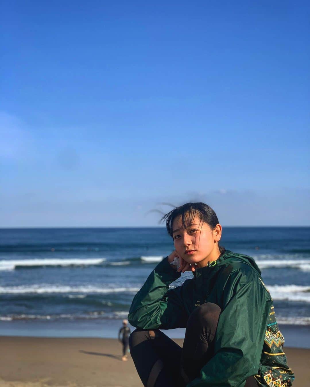 工藤綾乃のインスタグラム：「#海#seaside#sea#sky」