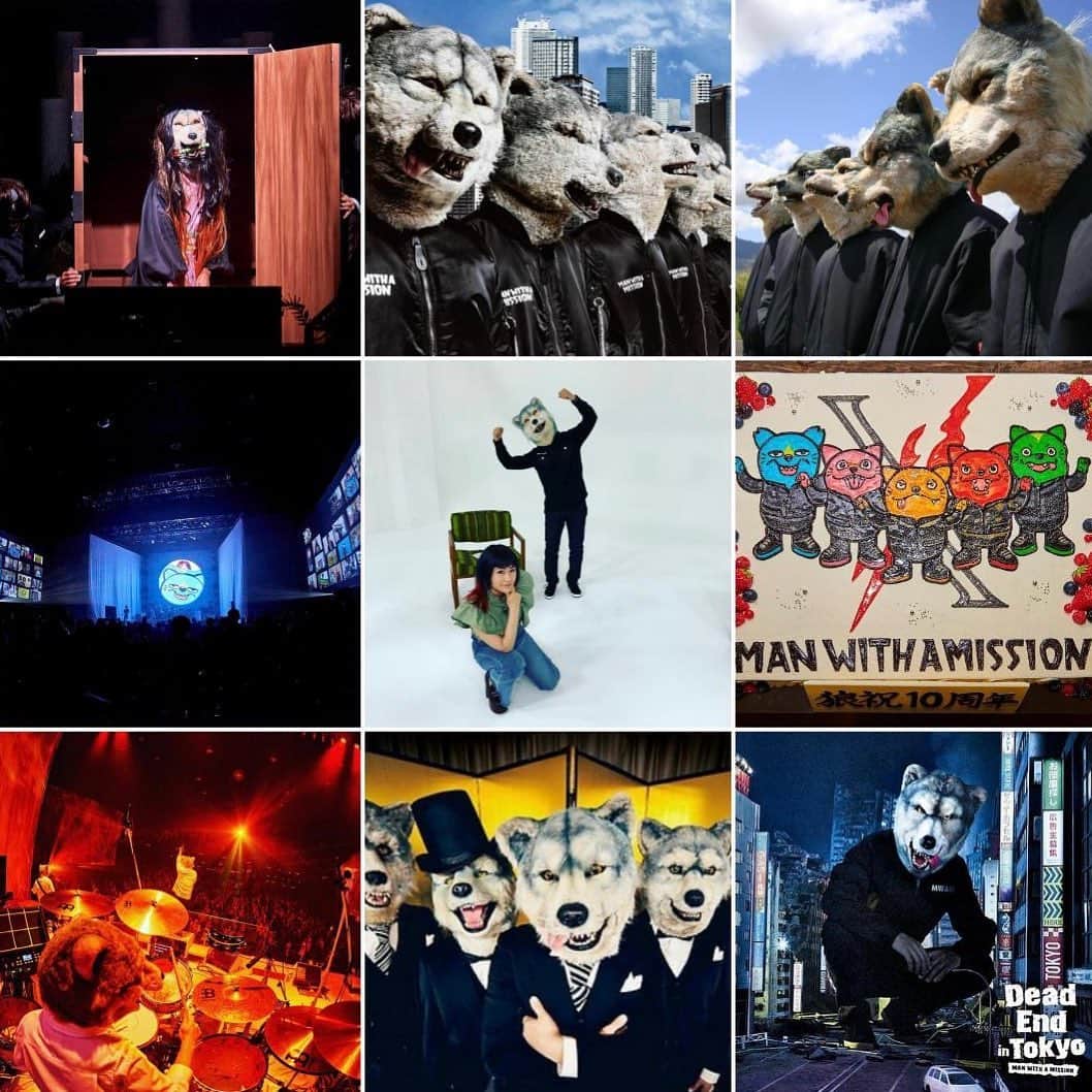 Man With A Missionさんのインスタグラム写真 - (Man With A MissionInstagram)「Our top 9 most liked pictures of 2020!💪Thanks for all your love, likes and support!🖤Here’s to making more memories this year. 🐺  #mwam #manwithamission #topnine #top9 #topnine2020 #wolves #fans #instagramtop9」1月4日 17時51分 - mwamofficial