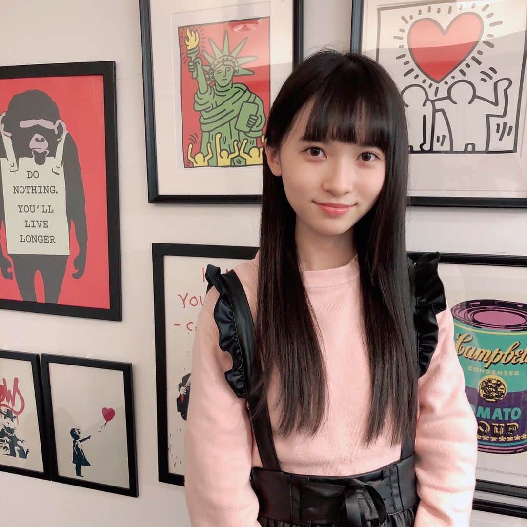 のインスタグラム：「今日から本格的にお仕事や学校が始まりましたね！ 今年も頑張ろうね☻  ありすはもう少しで学校が始まるけど、初日からテスト...😱 だから冬休み中は勉強！勉強！！  #ニコプチ #プチモ #桧山ありす #スターダストプロモーション #stardustpromotion」