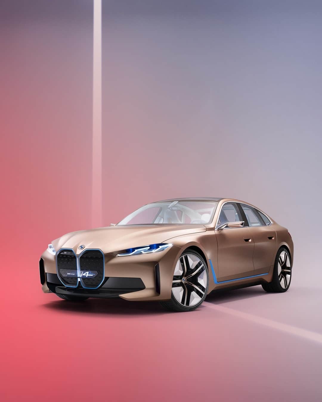 BMWのインスタグラム：「On an ultralight beam, straight to the future.  The BMW Concept i4. #THEConcepti4 #BMW #BornElectric @BMWi」