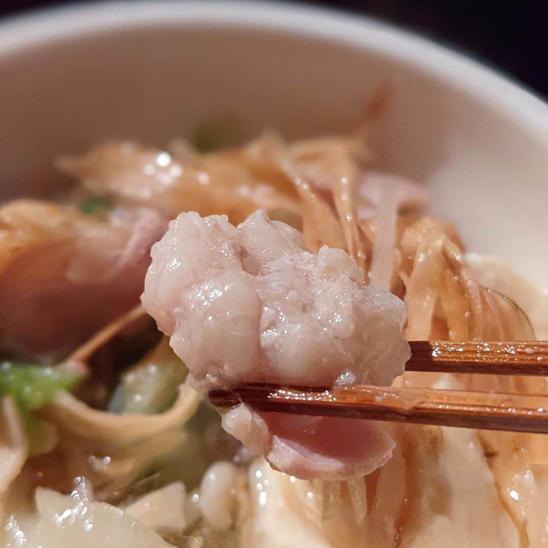 大見さなえさんのインスタグラム写真 - (大見さなえInstagram)「美味しい福岡名物が食べられる🥺🐟💓﻿ 福岡 薬院『#きんぎょ 』﻿ 元バイト先で7年経った今も﻿ 帰ってきたら行きたいと思うお店❣️﻿ ﻿ もぉー全てが美味しい🥺💓💓﻿ 特に食べておきたいのは﻿ もつ鍋(あっさりの九州味噌)はスープ甘め✨﻿ ﻿ そこにプリプリのもつ、お野菜、揚げごぼうがどっさりと🍲﻿ 途中からすだちを絞ってあっさり味変するのがオススメ(*´꒳`*)﻿ ﻿ あとはお刺身全般(あれば泳ぎ鯖)﻿ 明太子の天ぷら！！﻿ デザートは生チョコとガトーショコラの間の味わいで﻿ 甘いマルキーズショコラが最後過ぎる🥺🍫﻿ ﻿ 福岡の人も地方の人も連れて行くと喜ばれること間違いない😍﻿ ﻿ #薬院きんぎょ #きんぎょ薬院 #もつ鍋﻿」1月4日 19時10分 - tabe_megumi