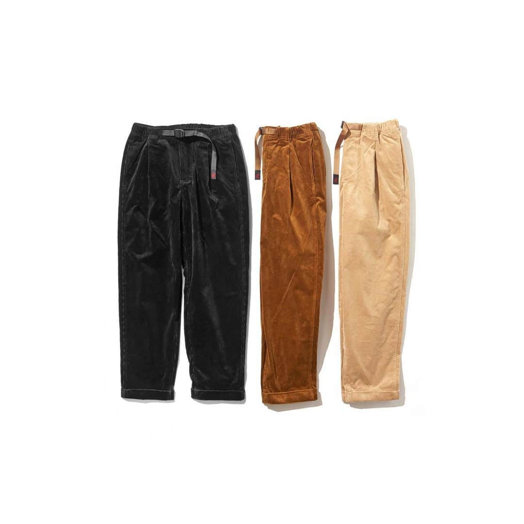 JACK&MARIE / ジャックアンドマリのインスタグラム：「. GRAMICCI ﻿ CORDUROY TUCK TAPERED PANTS﻿ ﻿ ブランドのルーツであるクライミングシーンにおける機能性を残しつつ、今のシーズンに最適なコーデュロイ生地を採用。﻿ ﻿ ウェービングベルトも同色にしている為、上品な印象を持っています。﻿ ﻿ #jackandmarie #gramicci  #gramiccipants  #corduroy  #corduroypants  #pants #ジャックアンドマリー #グラミチ」