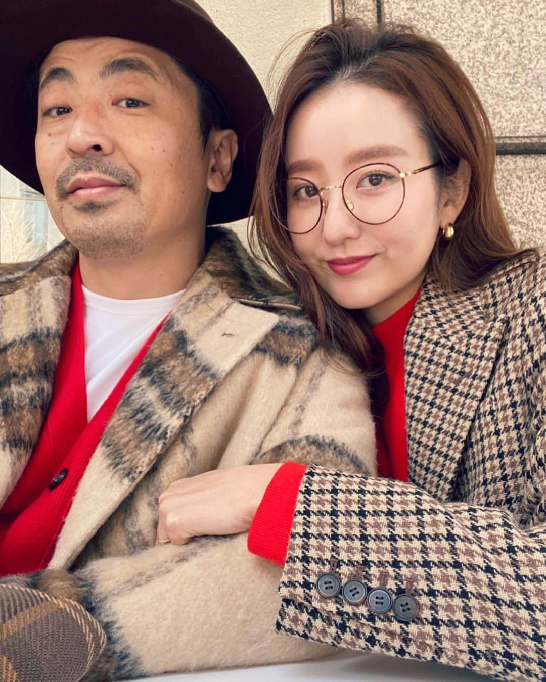 西村彩香さんのインスタグラム写真 - (西村彩香Instagram)「. . 赤と茶とチェックでりんく👨🏻‍🦱🤎❤️ . . #2021 #caffera #カフェラ #kobecafe  #神戸カフェ」1月4日 19時50分 - leimoni_n