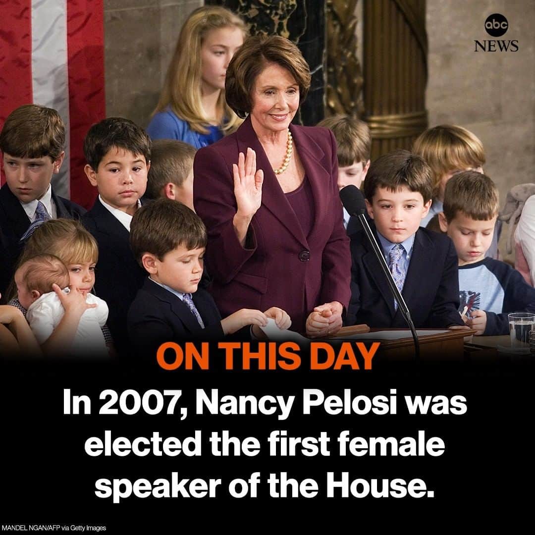 ABC Newsさんのインスタグラム写真 - (ABC NewsInstagram)「ON THIS DAY: In 2007, Nancy Pelosi was elected the first female speaker of the House. #onthisday #politics #nancypelosi」1月4日 20時11分 - abcnews