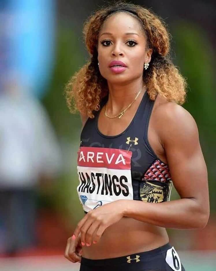ナターシャ・ヘイスティングスのインスタグラム：「The look on my face when we got the workout this morning. 🥴🤦🏽‍♀️ 200 days to #tokyo202one and coach made sure we knew it today 💪🏽」