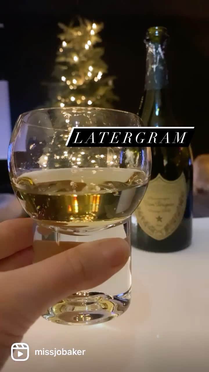 JO BAKERのインスタグラム：「2 x adults  1 x dog  Some bubbles and a torch.   #newyearseve #adultdrinkinggames #homedisco Has anyone else consumed all their fancy wine and champagne they were saving over the years?   Clean slate.... starting over. Now I need to restock tor February onwards.」