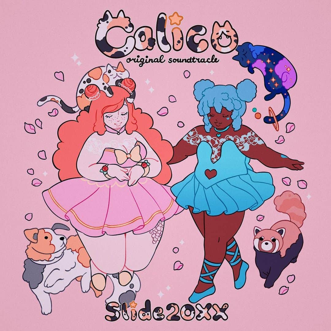 meyocoさんのインスタグラム写真 - (meyocoInstagram)「Calico @CalicoGame has launched and I had the opportunity to draw the cover for the soundtrack album by @slide20xx !! 🌸✨  You can order the soundtrack and get the game from Steam from the link in my bio! 🌸✨」1月4日 23時58分 - meyoco