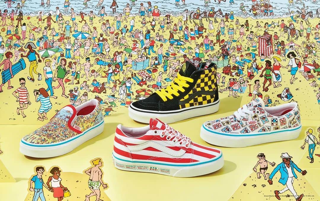 vansさんのインスタグラム写真 - (vansInstagram)「Dressed in a distinctive red and white striped shirt, beanie and blue jeans, Waldo is an adventurer who is never without his trusty magic walking stick. Introducing the Vans x Where's Waldo collection, an homage to the classic series. See more at vans.com」1月5日 0時05分 - vans