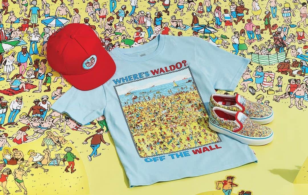 vansさんのインスタグラム写真 - (vansInstagram)「Dressed in a distinctive red and white striped shirt, beanie and blue jeans, Waldo is an adventurer who is never without his trusty magic walking stick. Introducing the Vans x Where's Waldo collection, an homage to the classic series. See more at vans.com」1月5日 0時05分 - vans