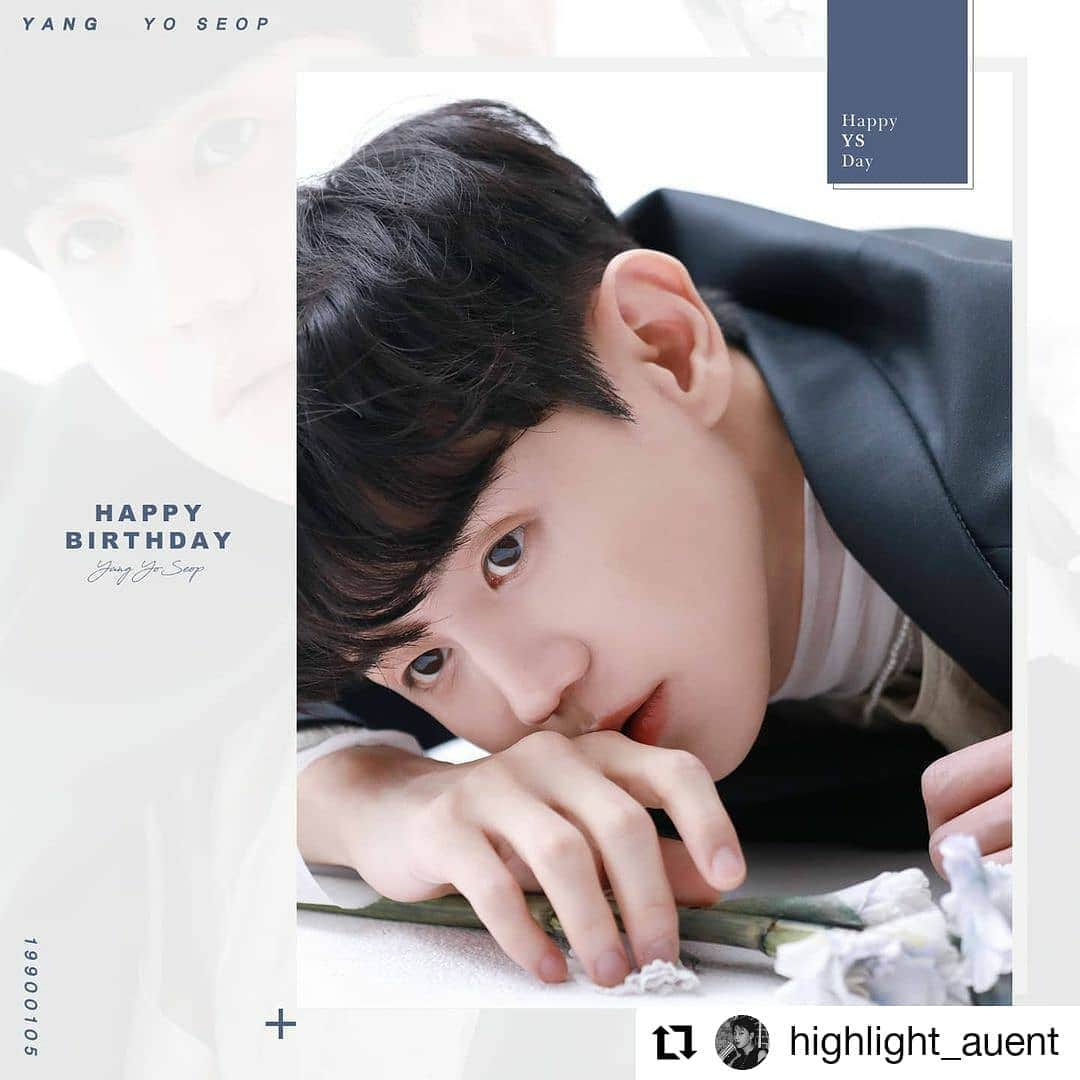 HIGHLIGHTさんのインスタグラム写真 - (HIGHLIGHTInstagram)「#Repost @highlight_auent • • • • • • ♡ HAPPY YOSEOP DAY ♡  유리알처럼 반짝이는 순간, 눈부시게 아름다운 오늘! 하이라이트 양요섭 님의 생일을 축하합니다:)  #HappyYoSeopDay #해피요섭데이 #하이라이트 #Highlight #양요섭」1月5日 0時07分 - ent_aroundus