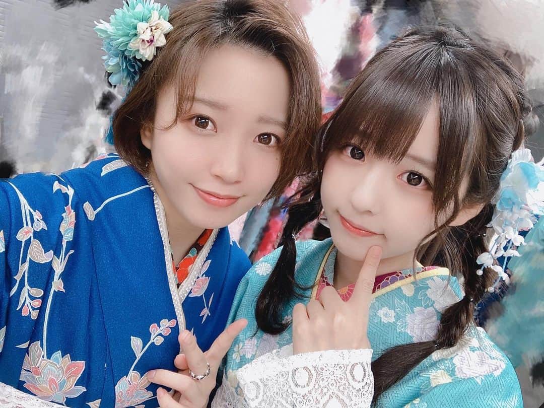 のインスタグラム：「あけましておめでとうございます #純情のアフィリア #夏目ベール #アイドル #IDOL #kimono #着物 #お正月」