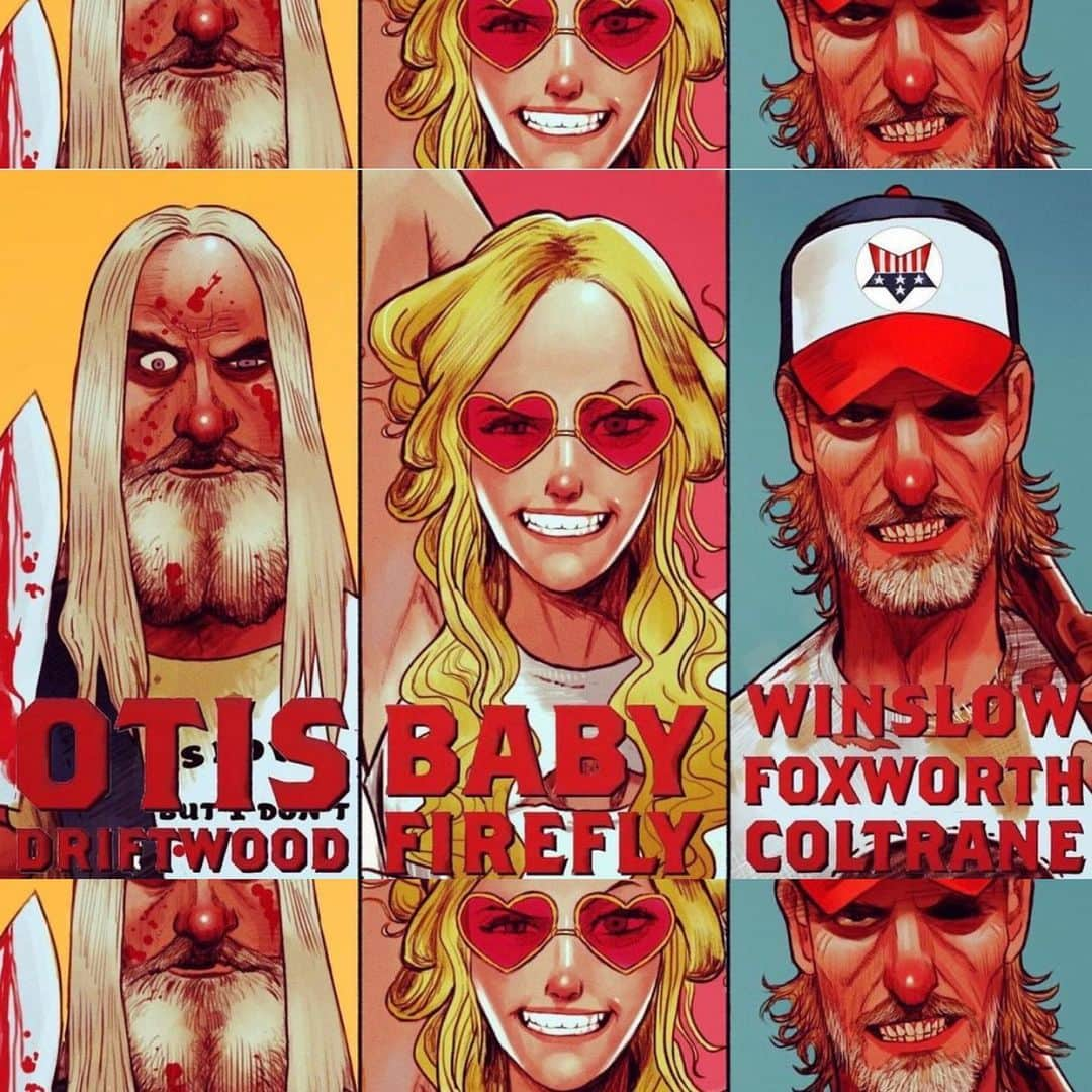 ロブ・ゾンビさんのインスタグラム写真 - (ロブ・ゾンビInstagram)「Wicked art by @peppyohare . #robzombie #sherimoonzombie #billmoseley #richardbrake #sidhaig #thedevilsrejects #3fromhell #houseof1000corpses」1月5日 1時18分 - robzombieofficial