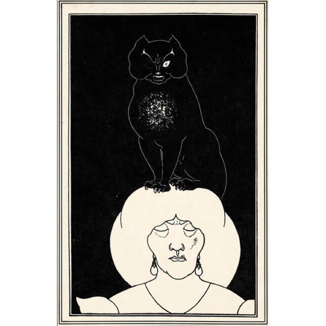 テート・ギャラリーさんのインスタグラム写真 - (テート・ギャラリーInstagram)「A mood for this week 🌚✨🐈‍⬛ This work by Beardsley was created to accompany Edgar Allen Poe's short story The Black Cat.  #AubreyBeardsley, The Black Cat 1894-5, Stephen Calloway. (Available as a print!) 🐈‍⬛」1月5日 1時28分 - tate