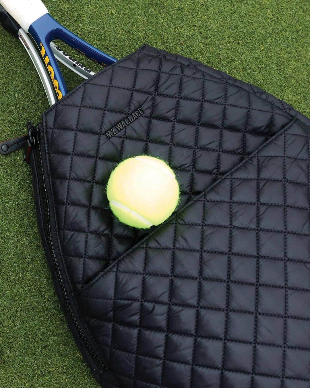 MZウォレスのインスタグラム：「Serve up style on and off the court with our NEW Metro Racquet Sling. 🎾 This exclusive design is just one of three styles in our New Year's Resolution Collection — head to the link in our bio to see them all! #NewArrivals #DesignedToDoMore」