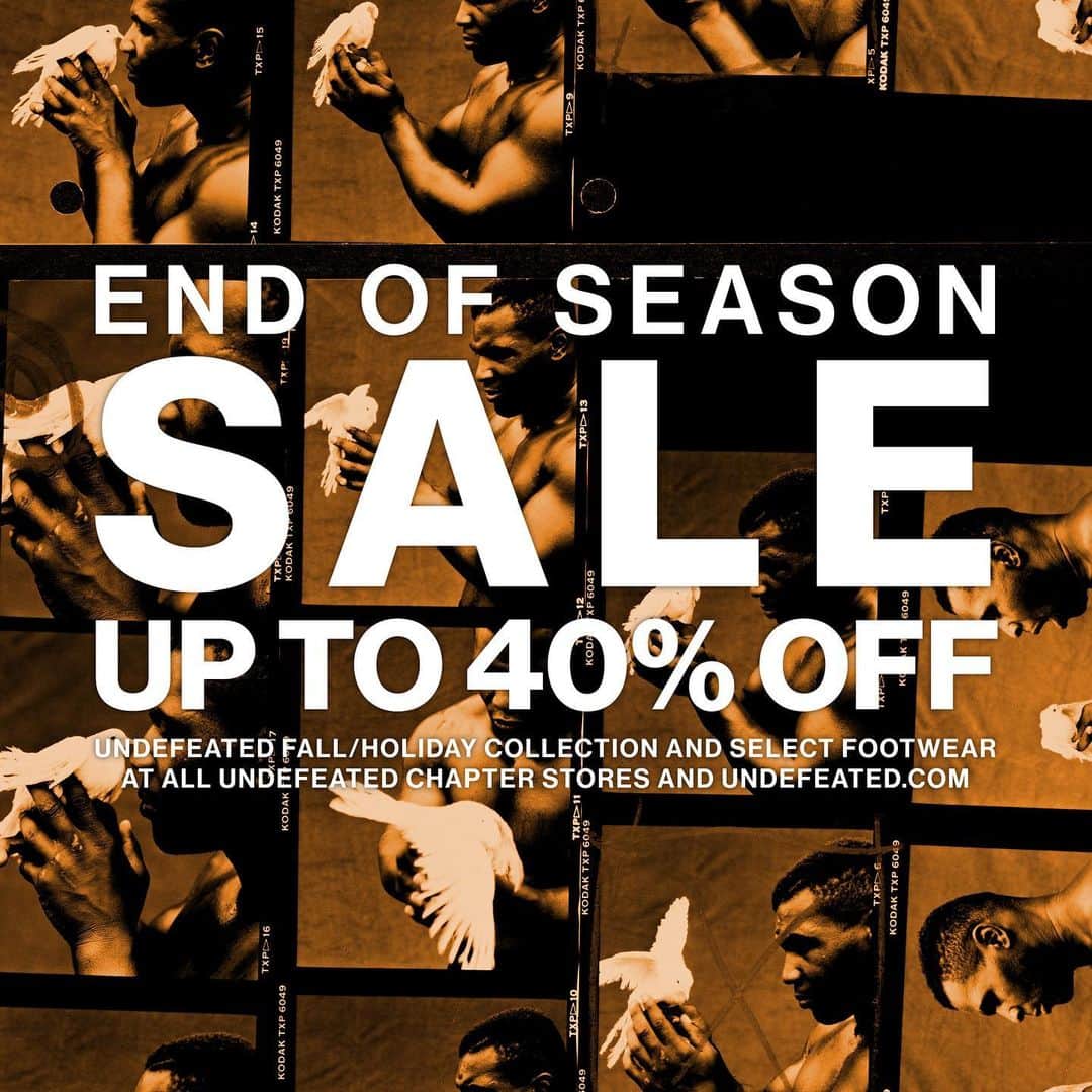 UNDFTDさんのインスタグラム写真 - (UNDFTDInstagram)「UNDEFEATED End of Season Sale  Up to 40% off UNDEFEATED Fall/Holiday collection // live now at Undefeated.com」1月5日 2時42分 - undefeatedinc