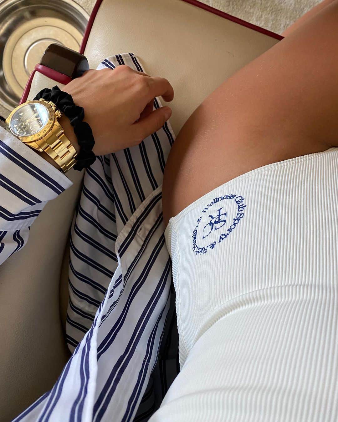 emilyのインスタグラム：「@solidandstriped x @sportyandrich 🤍」