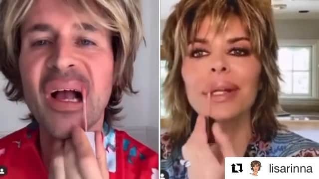のインスタグラム：「Because why not? Why wouldn’t you? @lisarinna @rinnabeauty 💄💋」