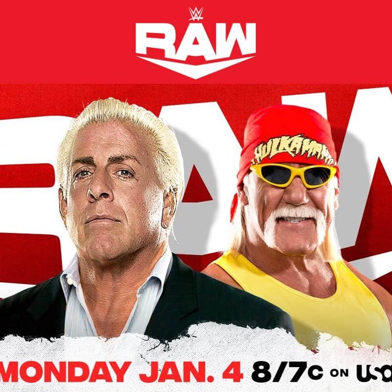 のインスタグラム：「Who's ready for #raw legends night Brother? #Hulakamania #RicFlair #hogansbeachshop #wweraw」