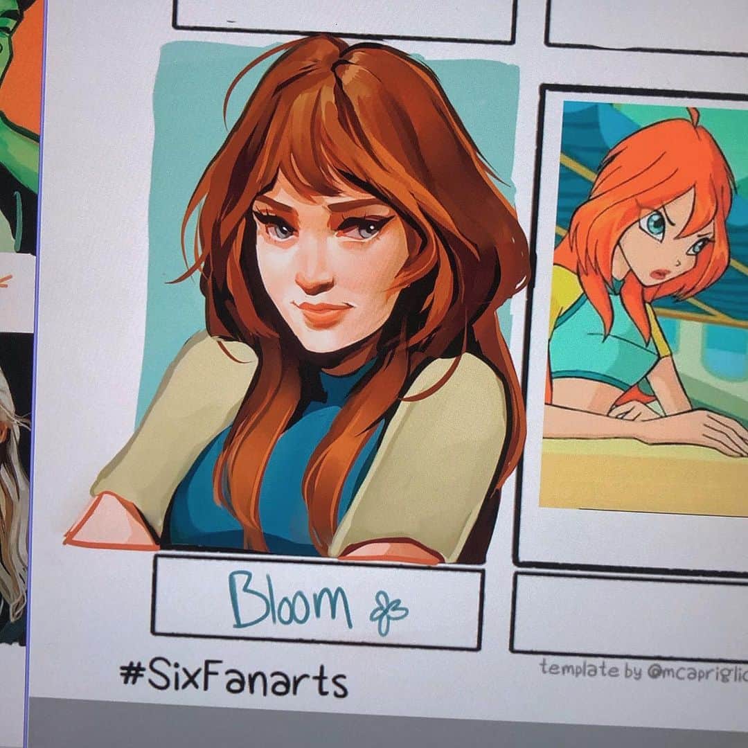 Laura Brouwersのインスタグラム：「the fact that they didnt give Bloom the modern shag hairstyle in the live action series is such a missed opportunity  new 6 fan arts soon, give me more suggestions if you have them!! ✨ good to be back!! happy new year to all of you 🥰」