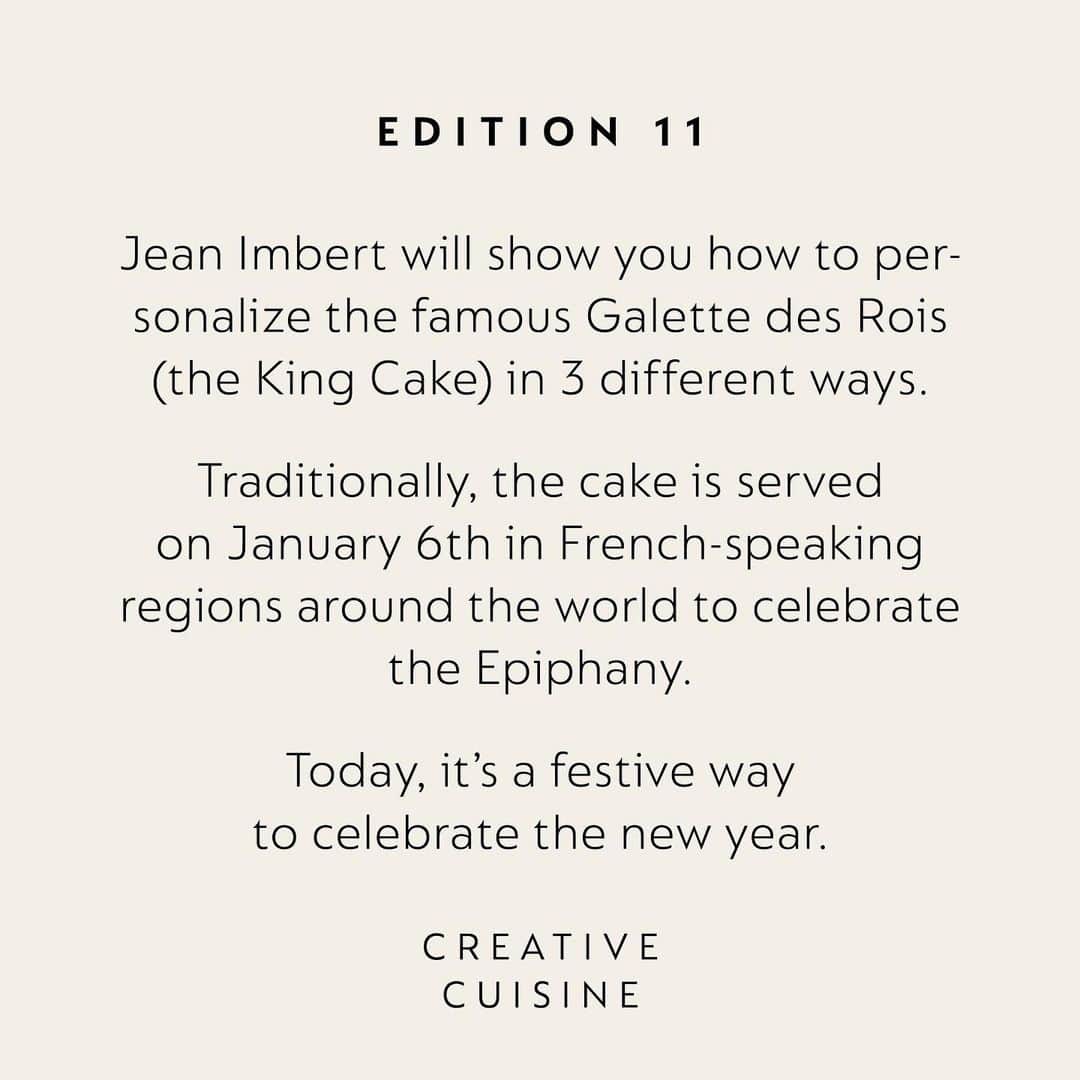 Nespressoさんのインスタグラム写真 - (NespressoInstagram)「#NespressoEditions - Edition 11 Holiday festivities may be behind us, but with Chef @jeanimbert in the kitchen there’s more celebration to look forward to!   Join us on Wednesday January 6th at 12pm EST / 6pm CET as Chef Jean Imbert reveals the secrets behind a 700-year-old French tradition and teaches us 3 different ways to customize our very own Galette des Rois (the king cake).  Make sure to get your cup of coffee ready! Who knows, maybe you’ll be the lucky one to find the « fève » hidden inside the Galette and be crowned for the day 👑   #Nespresso #NespressoMoments」1月5日 6時05分 - nespresso