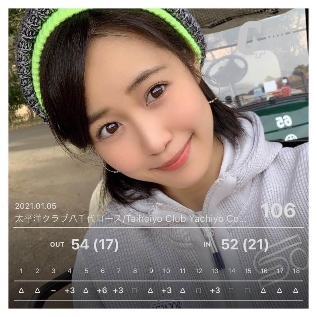 VANRIのインスタグラム：「* 打ち初め⛳️✨ 今日こそ１００切りするかと思えど 結局スコアもパット数も変わらず… 絶対どこかで大たたきするのを失くせば １００の壁はすぐなのだ、わかってるのだ。w 自分にプレッシャーをかけるために 今年はスコア全部ちゃんと晒します！ #レストランがミシュラン名店プロデュース　 #黒酢の酢豚 #中華 #激美味　 #絶対また来たいコース #golf #ゴルフ女子」