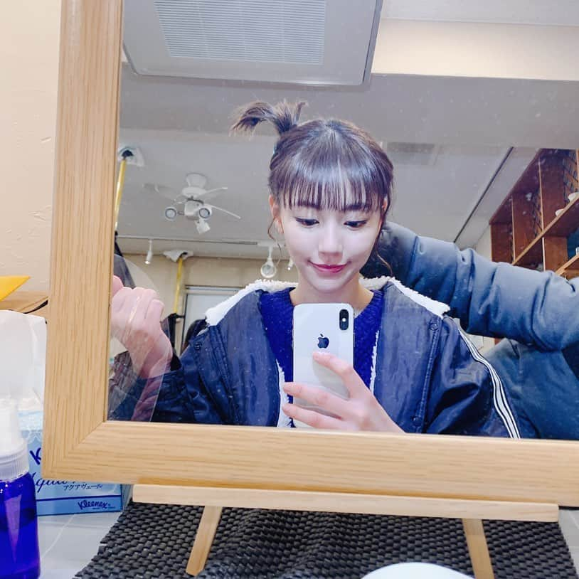 水沢エレナさんのインスタグラム写真 - (水沢エレナInstagram)「ぴょん🐰  #ヘアチェンジ  #また目が寄ってますね  #今から空き時間 #睡魔との戦い」1月5日 15時48分 - erena_mizusawa_official