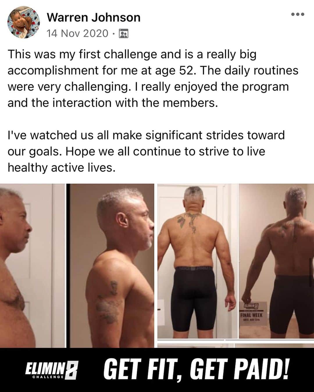 Simeon Pandaさんのインスタグラム写真 - (Simeon PandaInstagram)「Your last chance to join! See what people say about the @elimin8challenge we get REAL RESULTS 🙌 Start the new year right! Head to Elimin8.com to sign up from anywhere in the world 🌍  There’s $8,000 up for grabs, the Elimin8 Challenge team & I want to help you get in the best shape of your life. 💪  We have a custom built innovative training platform that provides everything you need to get ahead, including 📹 Hundreds of exercise demo videos.  💪 The @elimin8challenge is a community, you’ll have myself, the team and our private Facebook group all having your back and making sure you achieve your goals.   The results of everyone who’s taken part in previous seasons speaks for themselves, head to @elimin8challenge  ELIMIN8.COM to sign up. 2021 we are going to kill it!」1月5日 15時52分 - simeonpanda