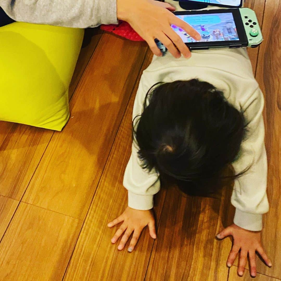 安倍吉俊のインスタグラム：「ウズラ(••)突然の「てーぶるになりたい！」宣言」