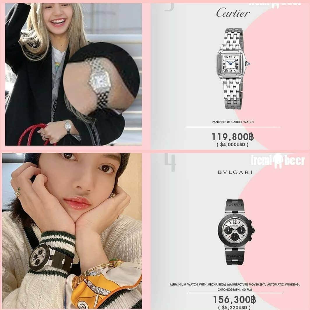 リサさんのインスタグラム写真 - (リサInstagram)「Lisa luxury wrist watch collection ⌚ . . . ctto #LISA #LALISA #리사 #블랙핑크 #BLACKPINK #LALISAMANOBAN」1月5日 10時27分 - lisa.blackpink