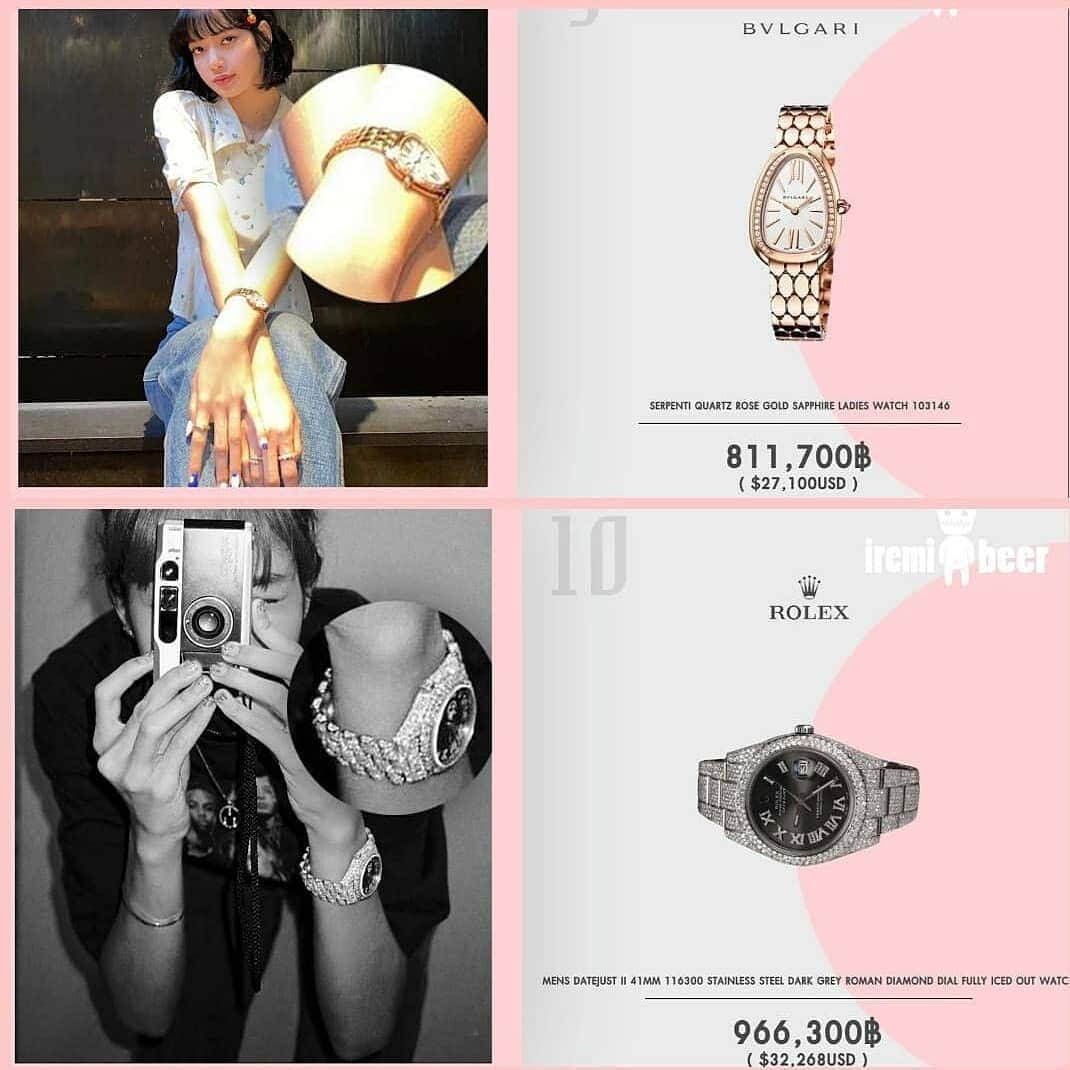 リサさんのインスタグラム写真 - (リサInstagram)「Lisa luxury wrist watch collection ⌚ . . . ctto #LISA #LALISA #리사 #블랙핑크 #BLACKPINK #LALISAMANOBAN」1月5日 10時27分 - lisa.blackpink
