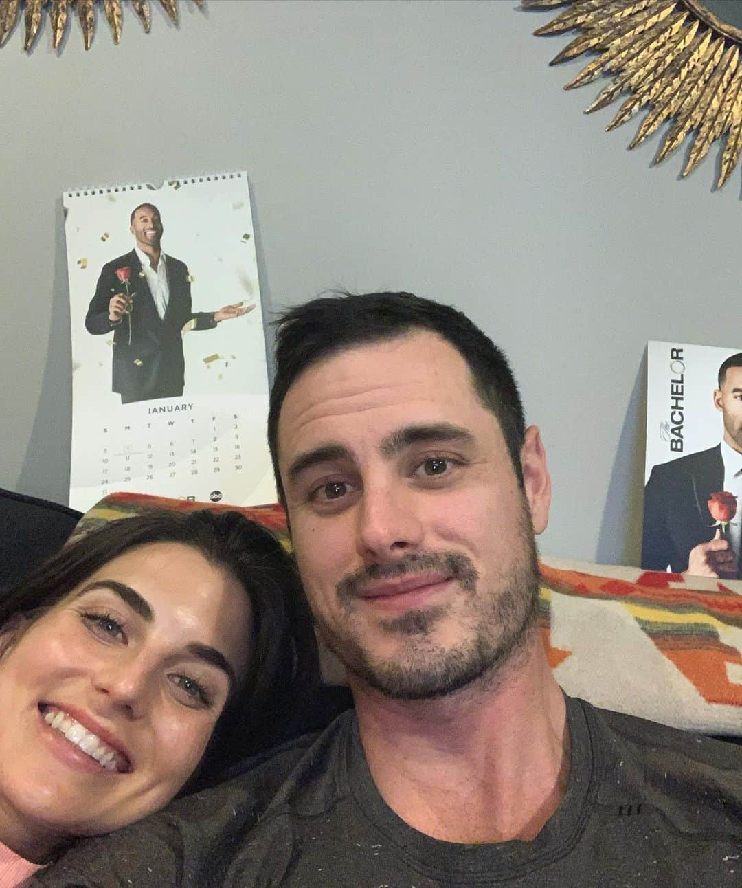 ベン・ヒギンズのインスタグラム：「It is true @jessclarke_ and I are big @mattjames919 fans tonight for #thebachelor ! Best of luck man on the season! The calendar will help guide us through 2021」