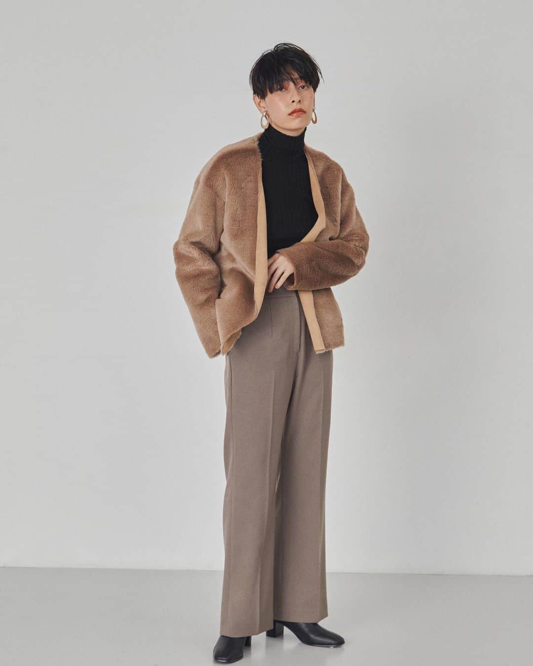 フレイアイディーさんのインスタグラム写真 - (フレイアイディーInstagram)「Recommend coat Coat ¥26,000+tax→¥18,200+tax  Height:167cm Size:1 #frayid #wintersale #coat」1月5日 13時12分 - fray_id
