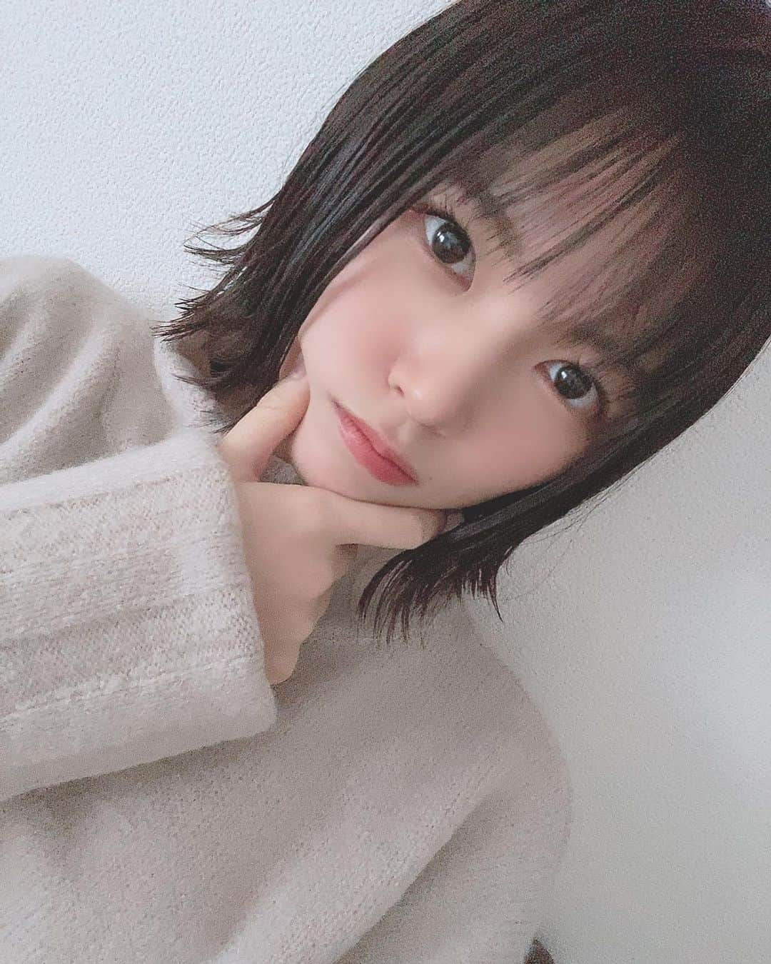 安藤千伽奈さんのインスタグラム写真 - (安藤千伽奈Instagram)「💇‍♀️﻿ ﻿ 髪の毛切りました！﻿ スッキリ！！！あご下2cmにカットしていただいて、すいてもらいました！﻿ やっぱり外ハネが可愛い🤭💗﻿ ﻿ #ボブ #黒髪ボブ #外ハネ #外ハネボブ #ボブスタイル #ヘアスタイル」1月5日 13時38分 - ando_chikana_ngt48