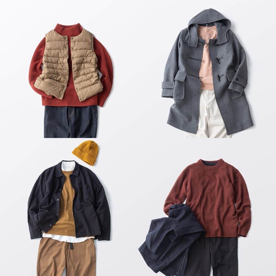 無印良品さんのインスタグラム写真 - (無印良品Instagram)「今すぐ使える、冬の服 - 自然素材のヤク、ウールの温もりを込めたセーターから、軽くてふくらみが大きいフィルパワー750のダウンコートまで、今すぐ使える季節のアイテムが、お手頃価格になりました。 インナーや服飾雑貨も取り揃えています。 - ※商品は在庫がなくなり次第、販売終了します - #無印良品 #MUJI #冬物 #セーター #アウター #シャツ」1月5日 15時00分 - muji_global