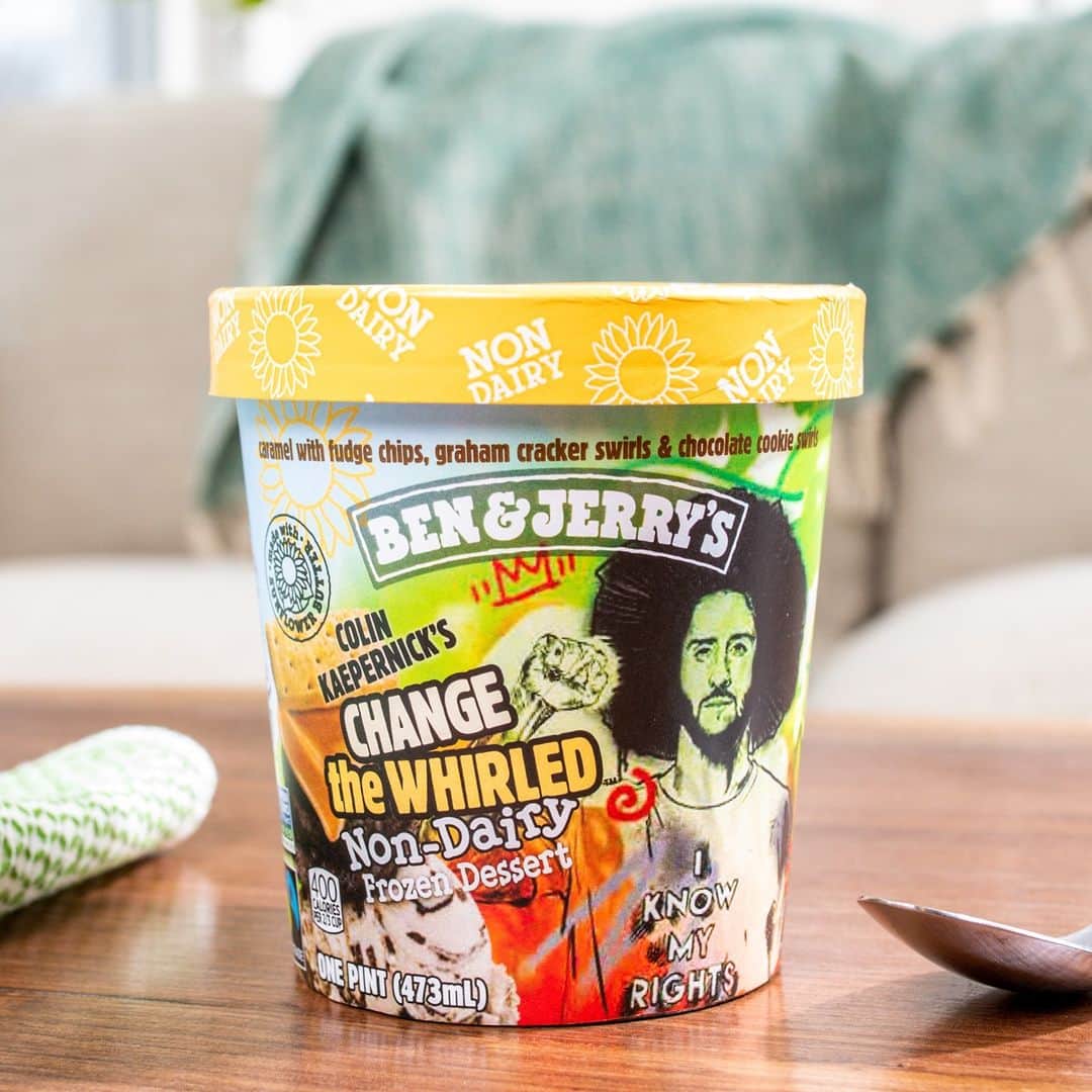 Ben & Jerry'sのインスタグラム：「Nothing to see here folks, just caramel, fudge, and cookies chillin' in perfect vegan harmony. Link in our bio!」