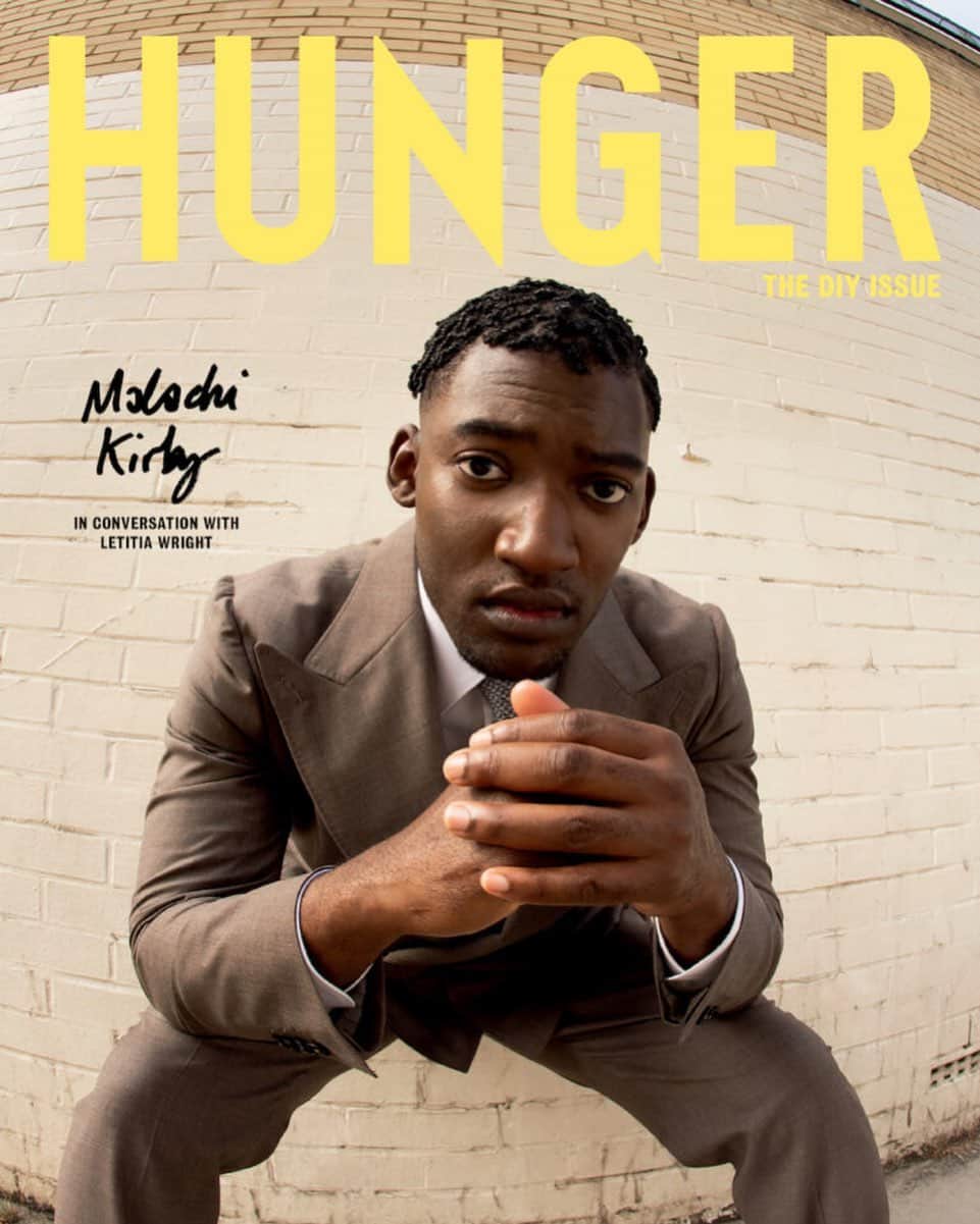 カナーリのインスタグラム：「@iammalachikirby is pictured wearing a #CanaliFW20 suit with peaked lapels in this cover story by @hungermagazine. From the best #CanaliEditorials of the season. #Canali1934 #menswear #fashioneditorial」