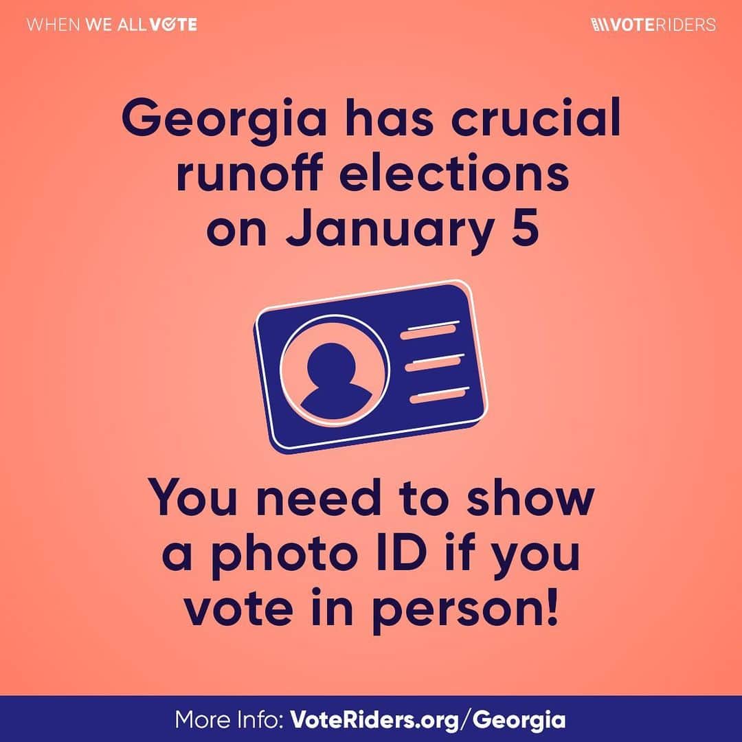 レオナルド・ディカプリオさんのインスタグラム写真 - (レオナルド・ディカプリオInstagram)「If you’re voting in #Georgia today, you will need a photo ID to vote in-person.   Visit the @thevoteriders profile to learn what ID is required. If you don’t have the proper ID, @thevoteriders can help you get it. #IDCheck #gasen #gasenaterunoff」1月6日 2時00分 - leonardodicaprio