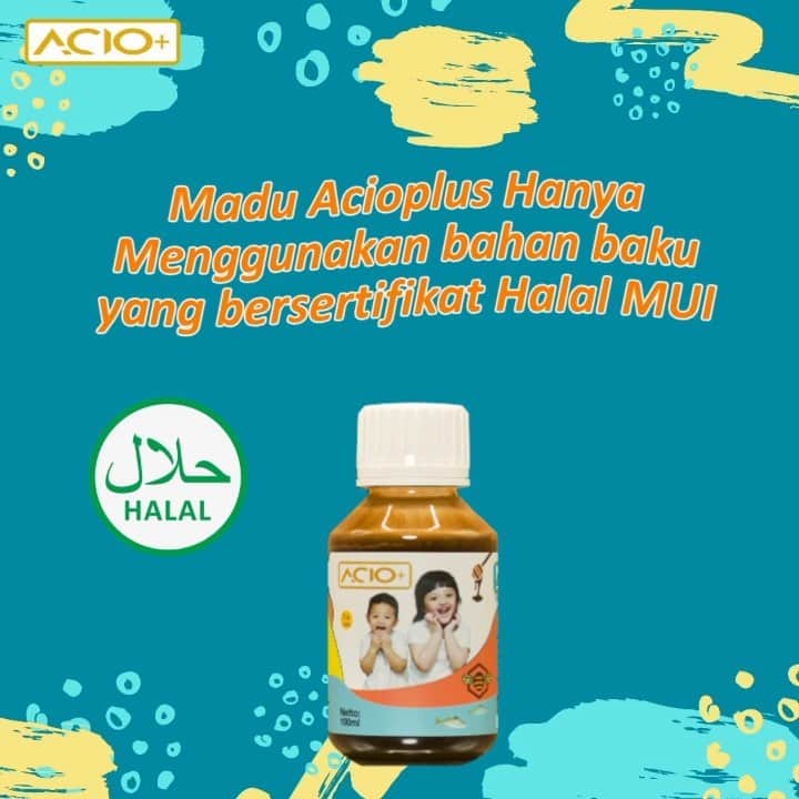 Keluarga A5のインスタグラム：「Hai moms, inilah alasan kenapa kalian harus pilih madu @acioplusofficial sebagai multivitamin untuk sikecil, madu acioplus hanya menggunakan bahan bahan yang sudah bersertifikasi halal dari MUI, selain itu Madu Acioplus juga menggunakan bahan bahan alami dan tidak menggunakan pengawet yang jelas sangat bagus untuk tumbuh kembang si kecil💕💕 . . . *Jangan lupa madu acioplus momsss...* #sehatbersamaacioplus . .  . Halal MUI P-IRT Madu anak  INFO LEBIH LANJUT DAN PEMESANAN:  WA1: 087880097722(Yanti) WA2: 087878905088(Indah) WA3: 081932111012 (Naura) WA4: 081398902788(Lita) WA5: 081294009923(Aisyah) WA6:081380858483 (Desi) WA7:087714149822 (marta) . . .  >> Fast Respon bisa klik dibio 💕  #madumurni #maduanak #madu #enak #anakpintar #anakcerdas #anakbaik #anakaktif #anaksehat #nafsumakan #vitamin #vitaminanak #arsy #arsya #arsyhermansyah #arsyahermansyah #acioplus #acioplus  #temulawak  #meningkatkandayatahantubuh #minumacioplussetiaphari #doyanmakan #fokusbelajar #gakgampangsakit #batukpilekteratasi #mengatasipencernaan」