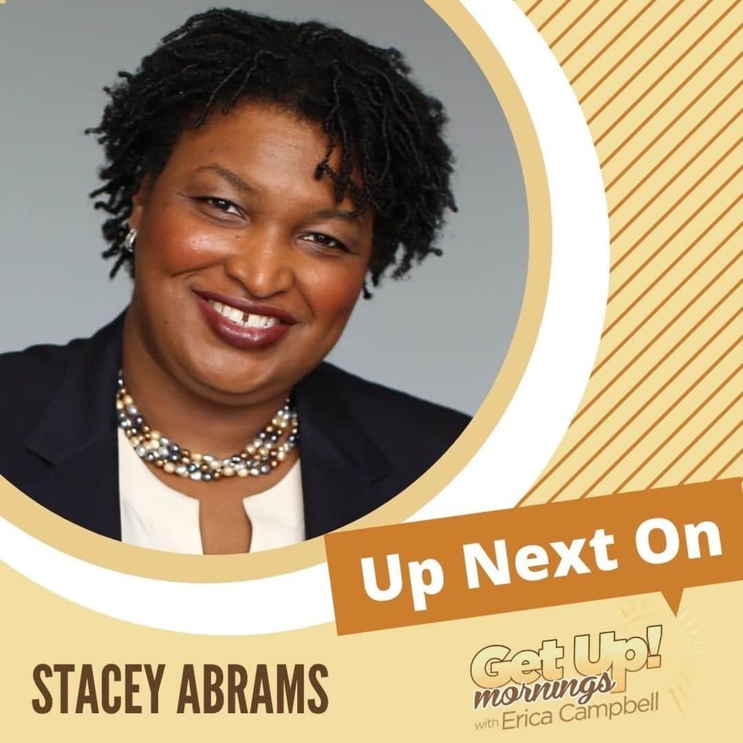 エリカ・キャンベルさんのインスタグラム写真 - (エリカ・キャンベルInstagram)「Good Morning Family! Be sure to tune in to today's show with our special guest, none other than the incredible @staceyabrams joining us in the Get Up! Church! Tune in at 7:10 AM EST! www.getuperica.com   #GetUpMornings #GetUpErica #MorningswithErica #StaceyAbrams #Georgia #senaterunoff #election #vote #MorningRadio #EricaCampbell」1月5日 20時15分 - imericacampbell