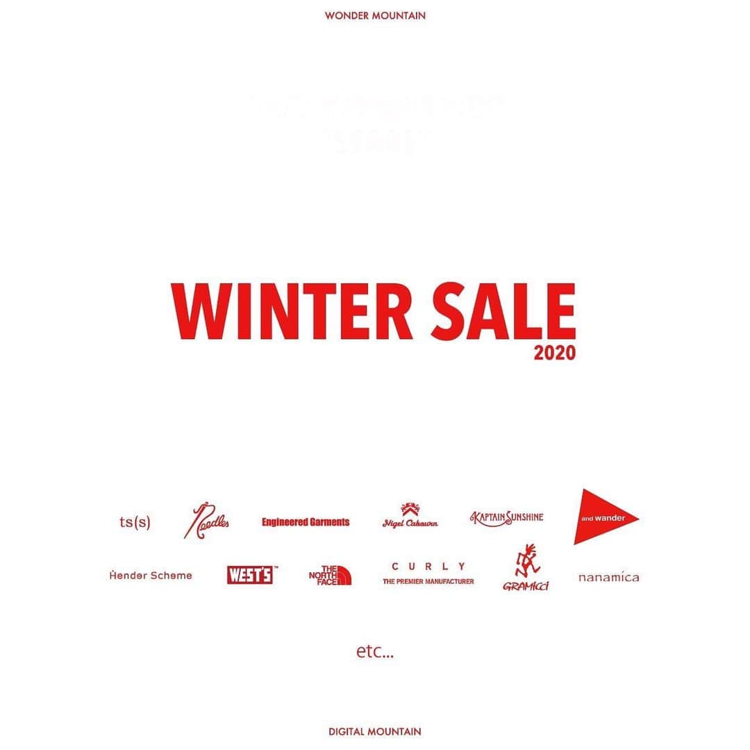 wonder_mountain_irieさんのインスタグラム写真 - (wonder_mountain_irieInstagram)「［#WINTER_SALE開催中！］ 人気ブランドがMAX 50%OFF！ 当店 初のWINTER SALE では、 メンズアイテムはもちろん、 レディースやキッズもご覧頂けます。 この機会にぜひ、お買い物をお楽しみ下さい！ _ 〈online store / @digital_mountain〉 https://www.digital-mountain.net _ 【オンラインストア#DigitalMountain へのご注文】 *24時間受付 *15時までのご注文で即日発送 *1万円以上ご購入で、送料無料 tel：084-973-8204 _ We can send your order overseas. Accepted payment method is by PayPal or credit card only. (AMEX is not accepted)  Ordering procedure details can be found here. >>http://www.digital-mountain.net/html/page56.html  _ 本店：#WonderMountain  blog>> http://wm.digital-mountain.info _ 〒720-0044  広島県福山市笠岡町4-18  JR 「#福山駅」より徒歩10分 #ワンダーマウンテン #japan #hiroshima #福山 #福山市 #尾道 #倉敷 #鞆の浦 近く _ 系列店：@hacbywondermountain _」1月5日 21時32分 - wonder_mountain_
