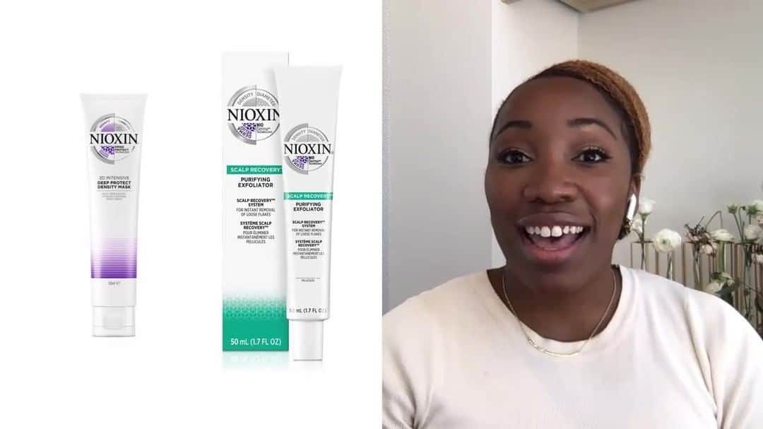 のインスタグラム：「The self-care products every client needs🙌⁣ ⁣ Dr. Caroline Robinson, Board Certified Dermatologist and NIOXIN Global Dermatologist, gives her reasons as to why she can’t live without Nioxin Purifying Exfoliator and Nioxin Deep Protect Density Mask. ⁣ ⁣ Find Nioxin Purifying Exfoliator and Nioxin Deep Protect Density Mask at Cosmo Prof! Don't forget, Same Day Delivery available. SHOP via #LinkInBio ⁣ ⁣ #nioxin #cosmoprofbeauty #licensedtocreate  #hairvideos #haireducation #hairtransformation #hairtransformations #hairmakeover ⁣ #healthyhairjourney #healthyhaircare #healthyhairtips」