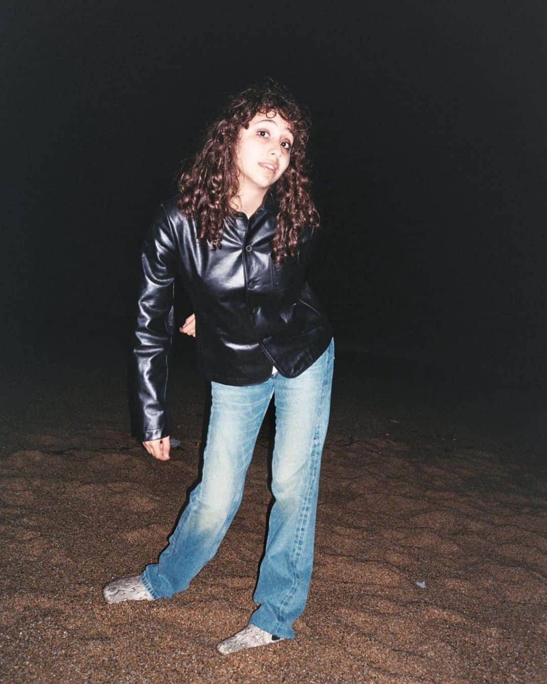 アーペーセーのインスタグラム：「A.P.C. gave Tess Petronio and Lily Touitou carte blanche to make visuals.  Lily selected pieces from the A.P.C. archives, modeled them and Tess photographed her in Biarritz during their Toussaint vacation.   Photography : @documentedbytess Styling & Modeling : @i.am.also.a.you   #APC #APCArchives」