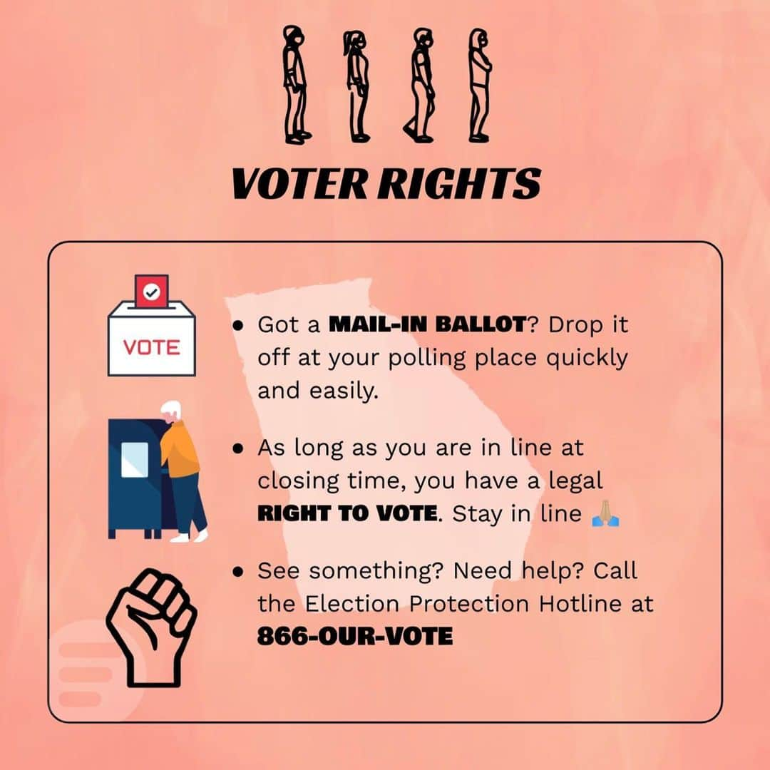 アイシャ・タイラーさんのインスタグラム写真 - (アイシャ・タイラーInstagram)「HEY GEORGIA - If you're heading to the polls today—swipe left for some tips! #EveryVoteCounts #GAVotes  Check out: go2vote.org/GA for more link in my stories」1月5日 22時27分 - aishatyler