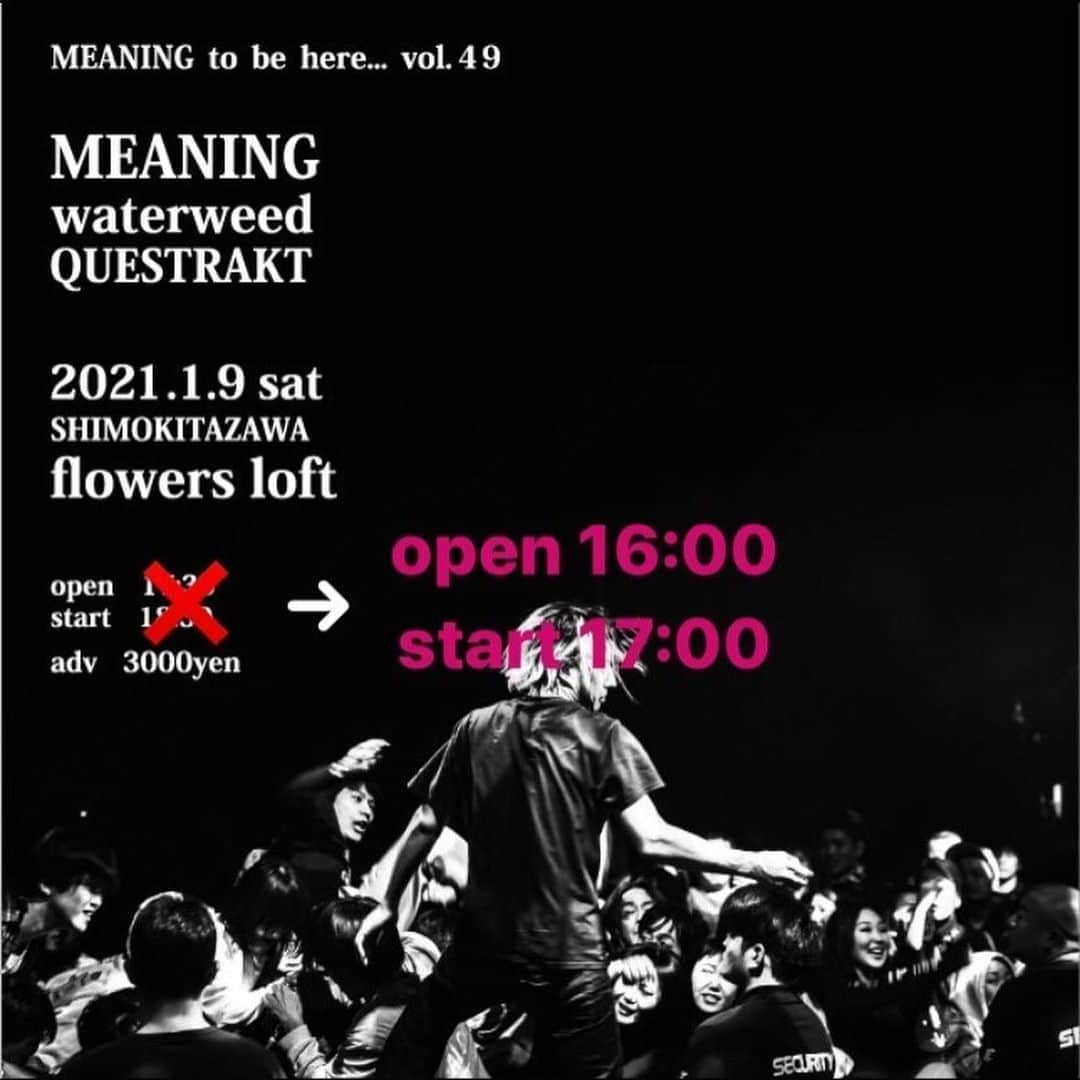 日高隼人さんのインスタグラム写真 - (日高隼人Instagram)「1月9日、10日のOpen / Start 時間が変更となりました。 11日のワンマンは変更はありません。 #meaning_pod」1月5日 22時28分 - evilhayato666