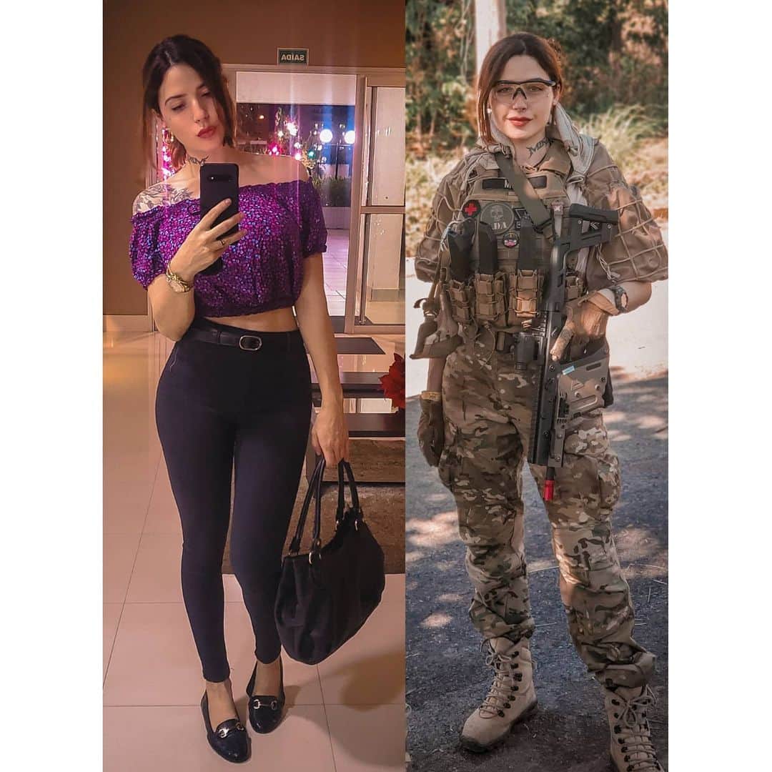 Anna Vargasさんのインスタグラム写真 - (Anna VargasInstagram)「#transformationtuesday . Parceiros: EQUIPAMENTOS TÁTICOS: @511tacticalbrasil . MUNIÇÃO: @spartanairsoftmunition . TREINAMENTOS TÁTICOS: @fhtreinamentosespeciais . MIRAS: @mundomira . PATCHES BORDADOS: @1ciadistintivosoficial . SITES: @sitevipinternet . CAMISETAS: @teamsix.brasil . #airsoftgirl #krissvector #airsoftbrasil  #mulheresdefarda #forcaehonra #fashion #stealthelook #lookdodia #multicam」1月5日 23時02分 - myst.shots