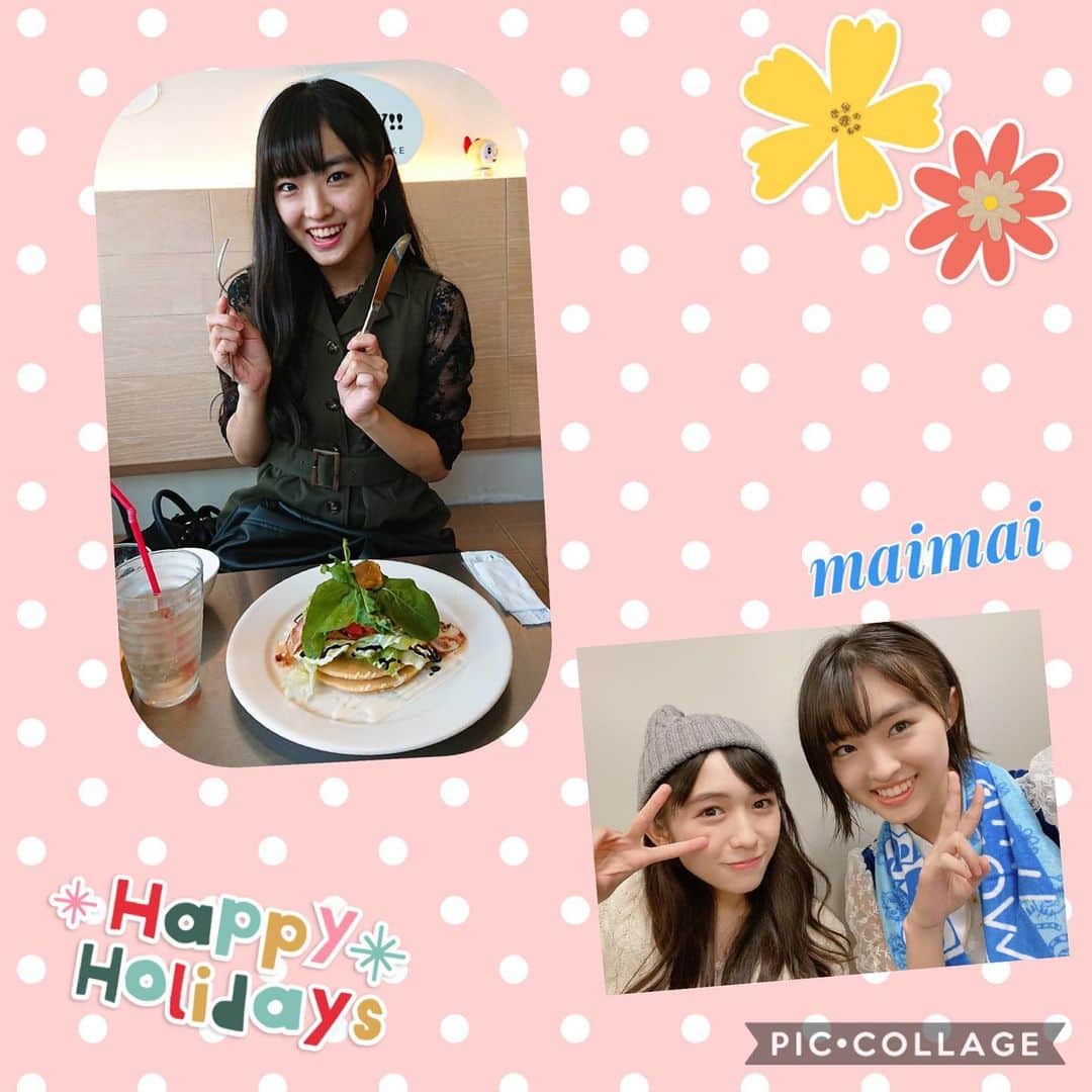 小泉遥香のインスタグラム：「#たこやきレインボー #まいまい こと #春名真依ちゃん！  ﾟ･:*:･｡(〃･ω･)ﾉ HappyBirthdayヽ(･ω･〃)｡･:*:･ﾟ  まいまいと今年も！！！  おめでとー！ありがとー！ のやり取りしたよ(￣▽￣)  このやり取りできるのが毎年の楽しみであります笑  いつも優しくて可愛いまいまいが大好きです♡  今年は身長も追いつけるように頑張るね←無理！笑  素敵な一年になりますように🥰  #Instaharum #まいまい💙 #たこ虹さん #🐙 #たこ宣 #まいんすたぐらむ #大好き♡」