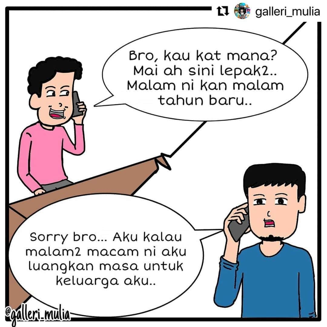 Koleksi Komik Malaysiaさんのインスタグラム写真 - (Koleksi Komik MalaysiaInstagram)「#Repost @galleri_mulia with @make_repost ・・・ Selamat Tahun Baru, 2021. Moga tahun 2021 lebih baik dari 2020 . Follow @galleri_mulia Follow @galleri_mulia Follow @galleri_mulia . . #malaysia #kartunmalaysia #komikrakyat #komikmalaysia #edisikomikmalaysia #koleksikomikmalaysia #lawakkomik #art #trending #komiklawak #lawak #komik #comic #comedy #malaysiancomic #komikdakwah #komiksentap #komiktarbiah #2021 #happynewyear」1月6日 11時12分 - tokkmungg_exclusive