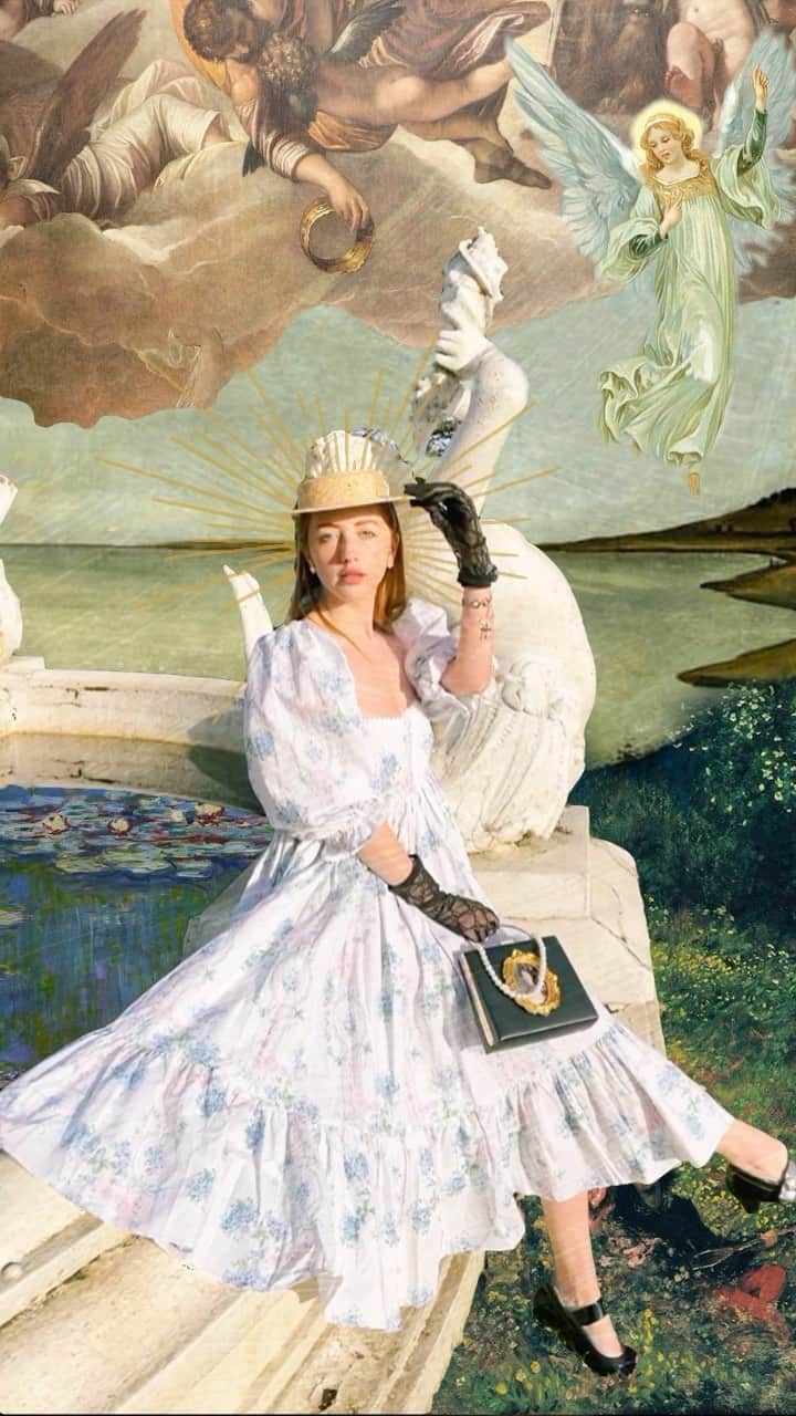 ベッキー・クルーエルのインスタグラム：「#renaissancechallenge 🎨 moments into paintings 😊 imagine if this was the way our eyes saw the world...」