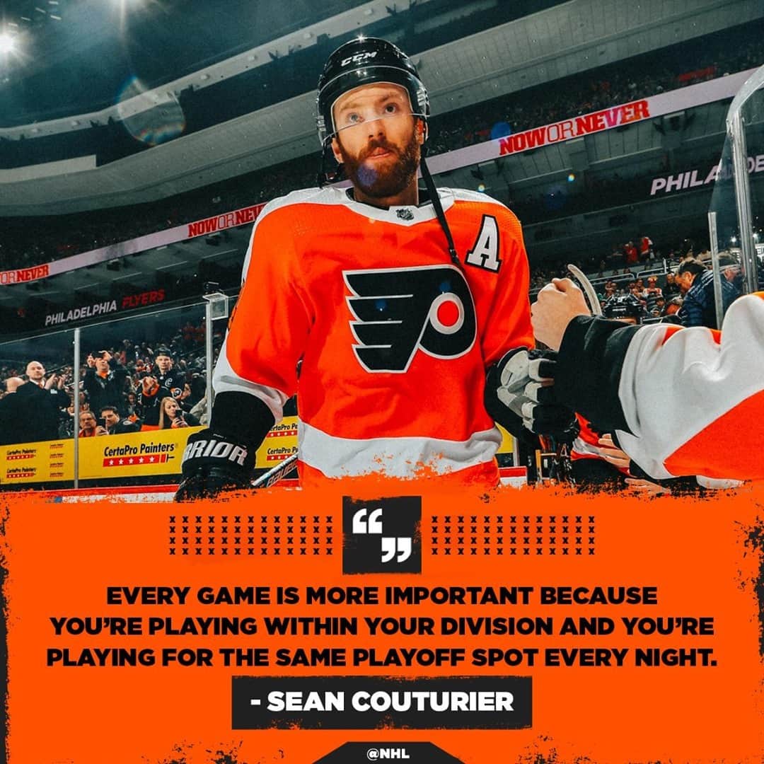 NHLさんのインスタグラム写真 - (NHLInstagram)「Sean Couturier is here to remind you just how important these games will be. 😳」1月6日 3時05分 - nhl