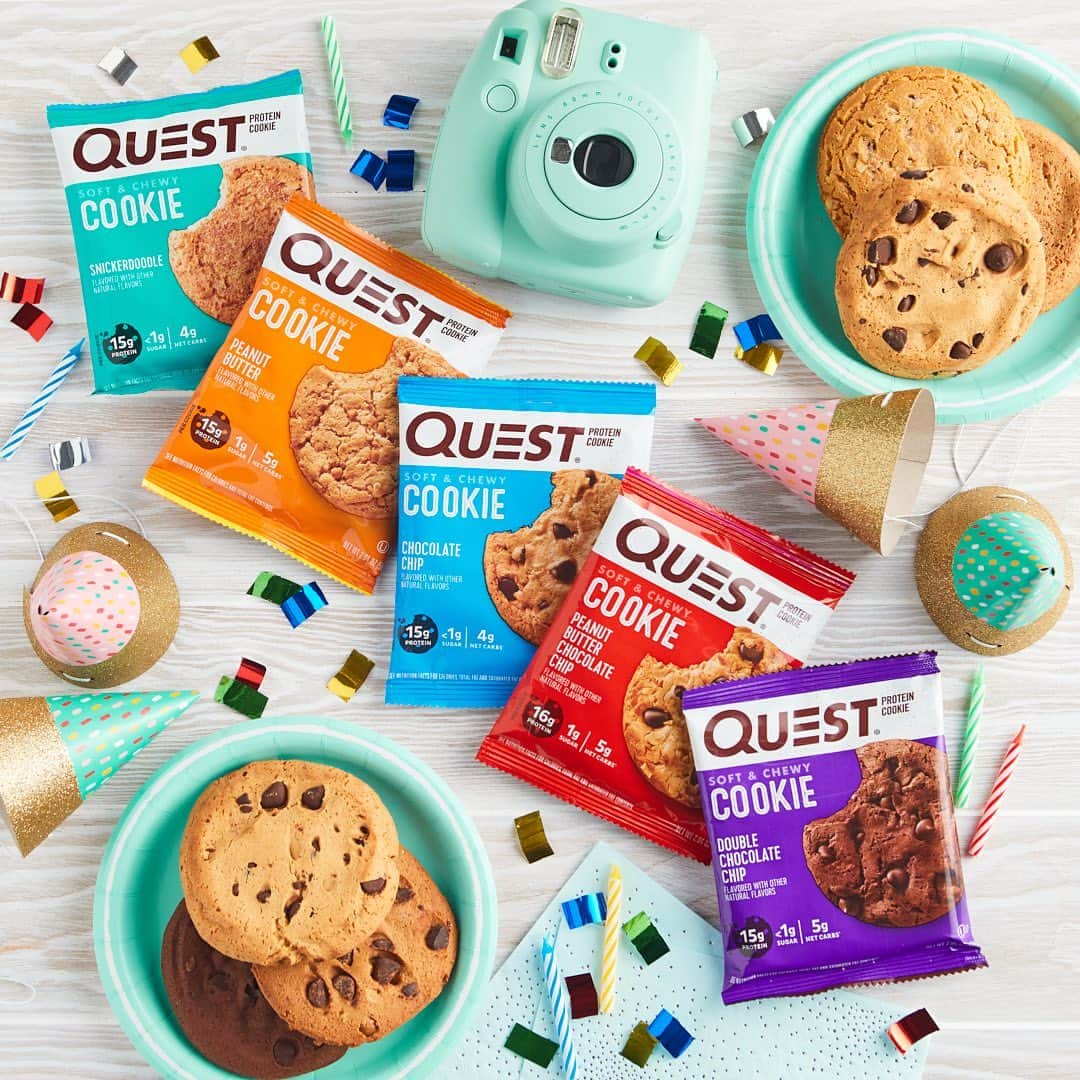 questnutritionさんのインスタグラム写真 - (questnutritionInstagram)「Happy #NationalKetoDay! 🥳 Did you know that Quest Protein Cookies are certified Ketogenic Friendly by @ketogeniccom? Each cookie has 15-16g protein, 4-5g net carbs, & 1g or less sugar. 🍪🍪🍪 • So what does it mean to be Ketogenic Friendly? All of @ketogeniccom certified products are tested on a variety of individuals to ensure they don’t spike glucose or knock someone out of ketosis. In order for a product to achieve this certification, the total added sugar may not exceed 4 grams & sugar alcohol content may not exceed 20 grams. #OnaQuest」1月6日 3時56分 - questnutrition